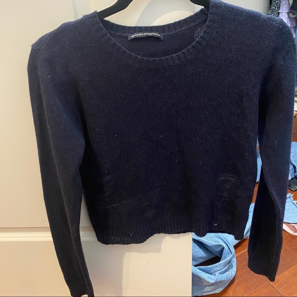 NAVY BRANDY MELVILLE SWEATER - Picture 1 of 3